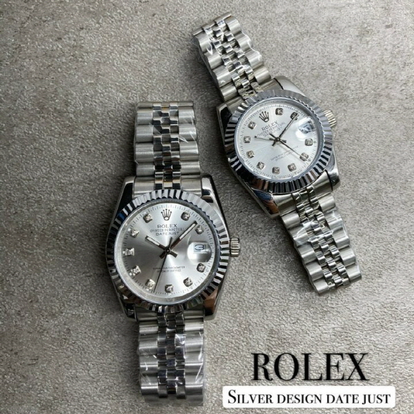 로** 데이저스트 텐포인트 실버다이얼 콤비 커플 쿼츠레플리카,레플리카사이트